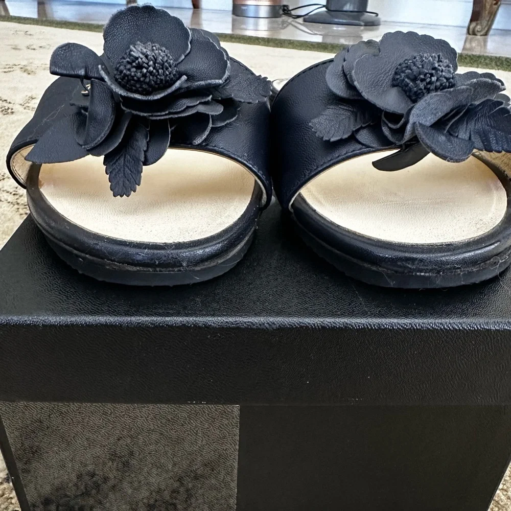 Chanel Flower Sandals (Blue)